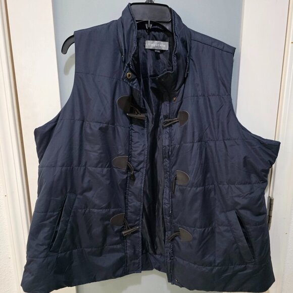 Bagatelle Women’s Vest Size 2X Navy Quilted Puffer Toggle Closure Warm Layer - Picture 1 of 9